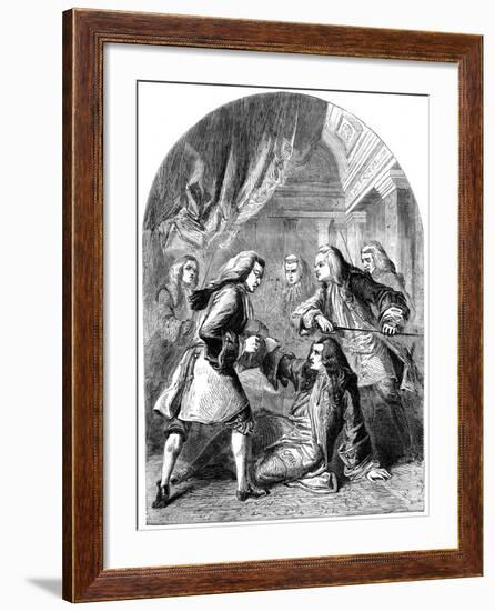 The Attempted Assassination of Robert Harley (1661-172), 18th Century-TE Nicholson-Framed Giclee Print