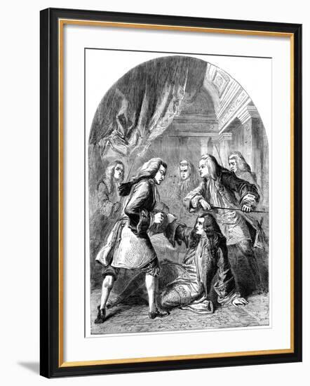 The Attempted Assassination of Robert Harley (1661-172), 18th Century-TE Nicholson-Framed Giclee Print