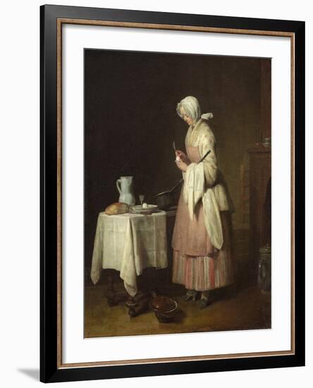 The Attentive Nurse, circa 1738-Jean-Baptiste Simeon Chardin-Framed Giclee Print