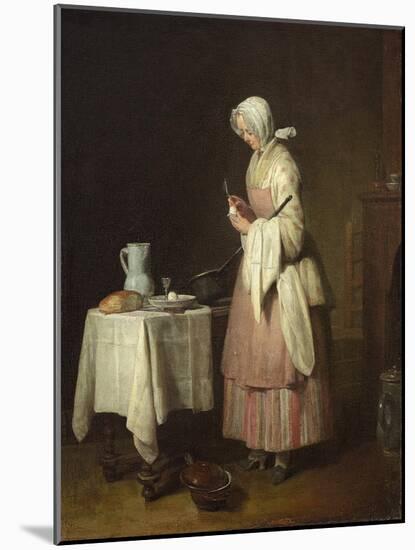 The Attentive Nurse, circa 1738-Jean-Baptiste Simeon Chardin-Mounted Giclee Print