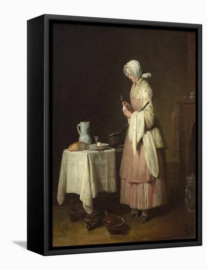 The Attentive Nurse, circa 1738-Jean-Baptiste Simeon Chardin-Framed Premier Image Canvas