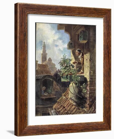 The Attic Room, 1862-Carl Spitzweg-Framed Giclee Print