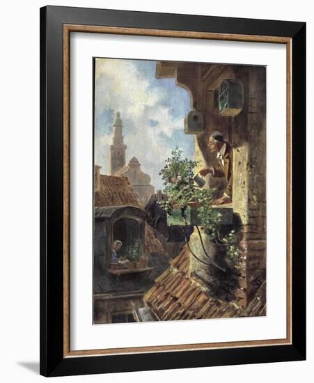 The Attic Room, 1862-Carl Spitzweg-Framed Giclee Print