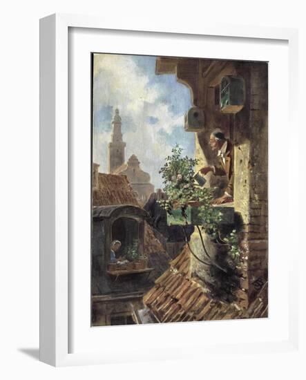 The Attic Room, 1862-Carl Spitzweg-Framed Giclee Print