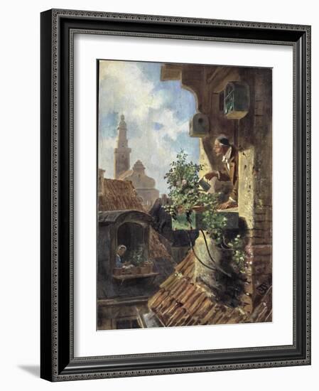 The Attic Room, 1862-Carl Spitzweg-Framed Giclee Print