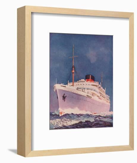 'The Attractive Colouring of the Union Castle liner Stirling Castle', 1937-Unknown-Framed Giclee Print