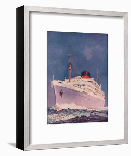 'The Attractive Colouring of the Union Castle liner Stirling Castle', 1937-Unknown-Framed Giclee Print