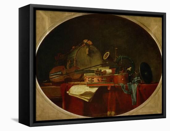 The Attributes of Civilian Music, 1767-Jean-Baptiste Simeon Chardin-Framed Premier Image Canvas