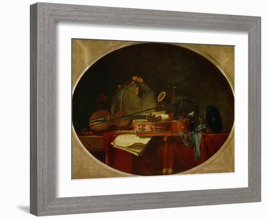 The Attributes of Civilian Music, 1767-Jean-Baptiste Simeon Chardin-Framed Giclee Print