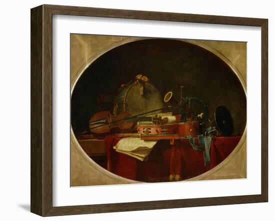 The Attributes of Civilian Music, 1767-Jean-Baptiste Simeon Chardin-Framed Giclee Print