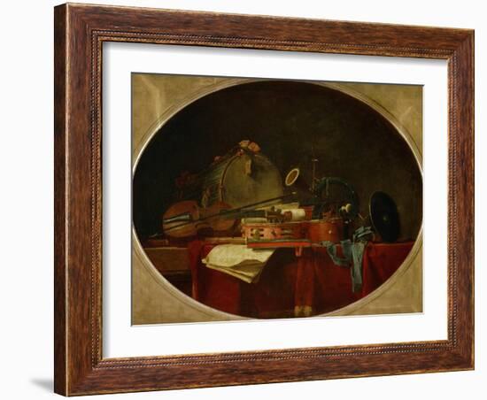 The Attributes of Civilian Music, 1767-Jean-Baptiste Simeon Chardin-Framed Giclee Print