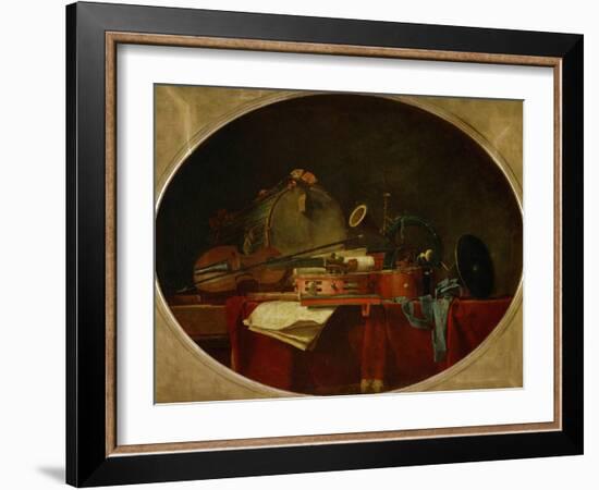 The Attributes of Civilian Music, 1767-Jean-Baptiste Simeon Chardin-Framed Giclee Print