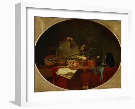 The Attributes of Civilian Music, 1767-Jean-Baptiste Simeon Chardin-Framed Giclee Print