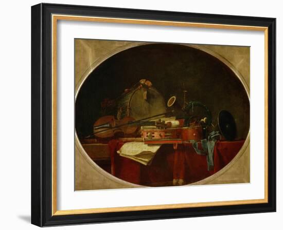 The Attributes of Civilian Music, 1767-Jean-Baptiste Simeon Chardin-Framed Giclee Print