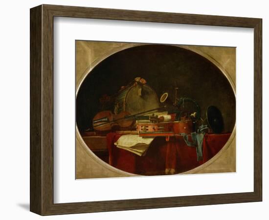 The Attributes of Civilian Music, 1767-Jean-Baptiste Simeon Chardin-Framed Giclee Print