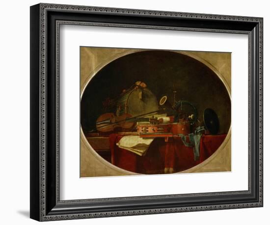 The Attributes of Civilian Music, 1767-Jean-Baptiste Simeon Chardin-Framed Giclee Print