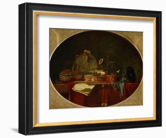 The Attributes of Civilian Music, 1767-Jean-Baptiste Simeon Chardin-Framed Giclee Print