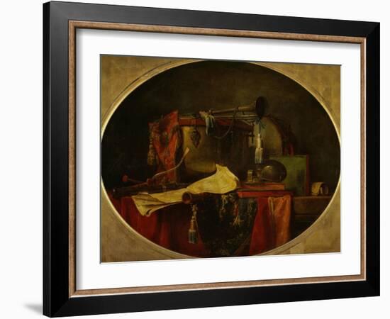 The Attributes of Martial Music, 1767-Jean-Baptiste Simeon Chardin-Framed Giclee Print