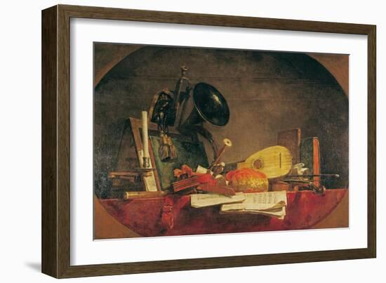 The Attributes of Music, 1765-Jean-Baptiste Simeon Chardin-Framed Giclee Print