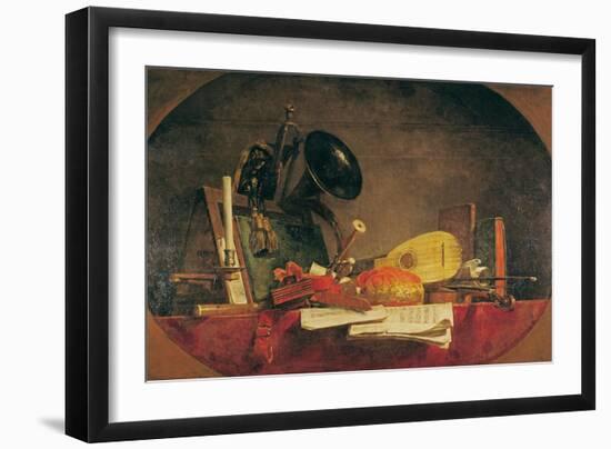 The Attributes of Music, 1765-Jean-Baptiste Simeon Chardin-Framed Giclee Print