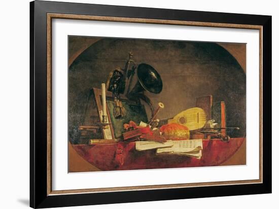 The Attributes of Music, 1765-Jean-Baptiste Simeon Chardin-Framed Giclee Print