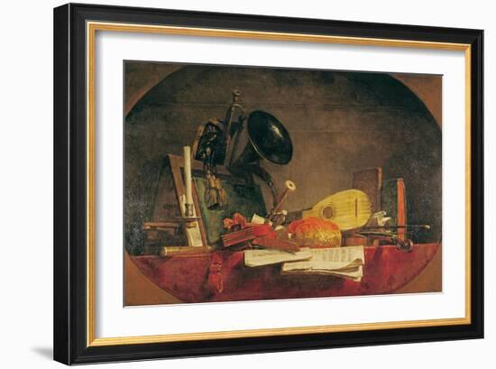 The Attributes of Music, 1765-Jean-Baptiste Simeon Chardin-Framed Giclee Print