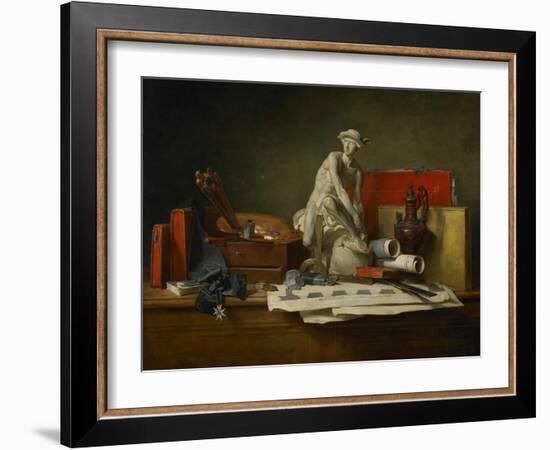 The Attributes of the Arts and the Rewards Which are Accorded Them, 1766-Jean-Baptiste Simeon Chardin-Framed Giclee Print