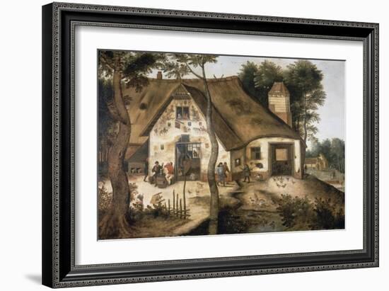 The Auberge Saint Michel-Pieter Bruegel the Elder-Framed Giclee Print