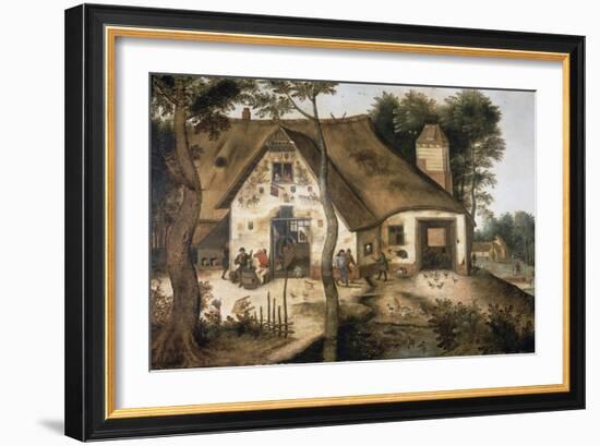 The Auberge Saint Michel-Pieter Bruegel the Elder-Framed Giclee Print