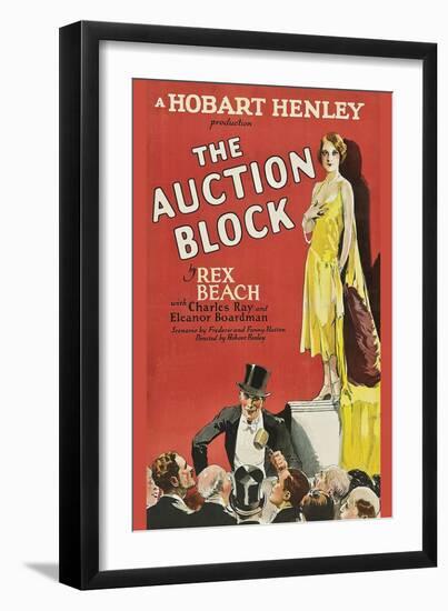 The Auction Block-null-Framed Art Print