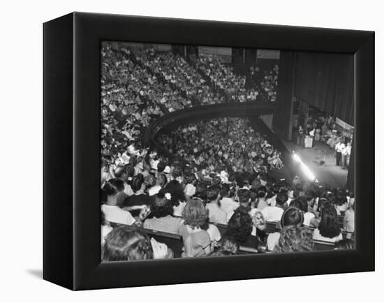 The Audience at the Grand Ole Opry, the Stage on the Right-Ed Clark-Framed Premier Image Canvas
