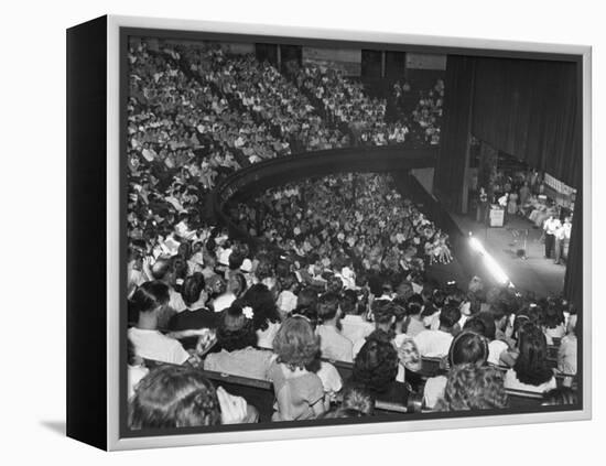 The Audience at the Grand Ole Opry, the Stage on the Right-Ed Clark-Framed Premier Image Canvas