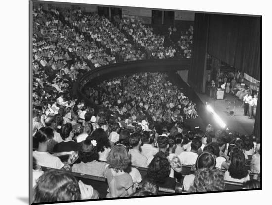 The Audience at the Grand Ole Opry, the Stage on the Right-Ed Clark-Mounted Photographic Print