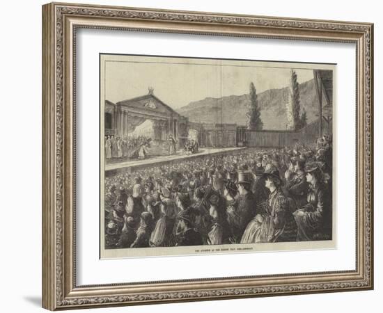 The Audience at the Passion Play, Ober-Ammergau-Matthew White Ridley-Framed Giclee Print