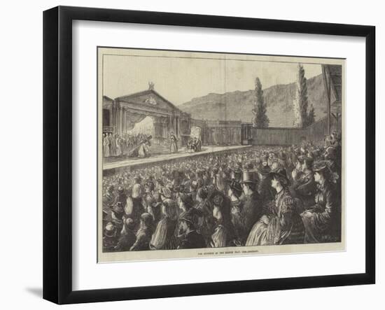 The Audience at the Passion Play, Ober-Ammergau-Matthew White Ridley-Framed Giclee Print