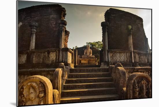 The Audience Hall in the Ancient City in Polonnaruwa-Alex Saberi-Mounted Photographic Print