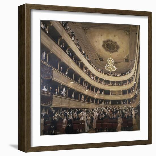 The Auditorium of the Old Castle Theatre, 1887/88-Gustav Klimt-Framed Giclee Print