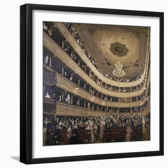 The Auditorium of the Old Castle Theatre, 1887/88-Gustav Klimt-Framed Giclee Print