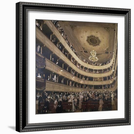 The Auditorium of the Old Castle Theatre, 1887/88-Gustav Klimt-Framed Giclee Print