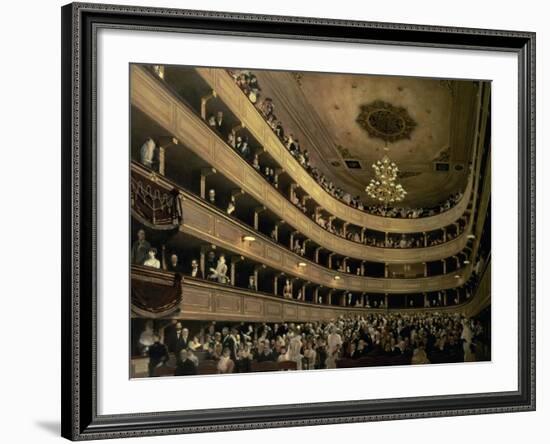 The Auditorium of the Old Castle Theatre, 1888-Gustav Klimt-Framed Giclee Print