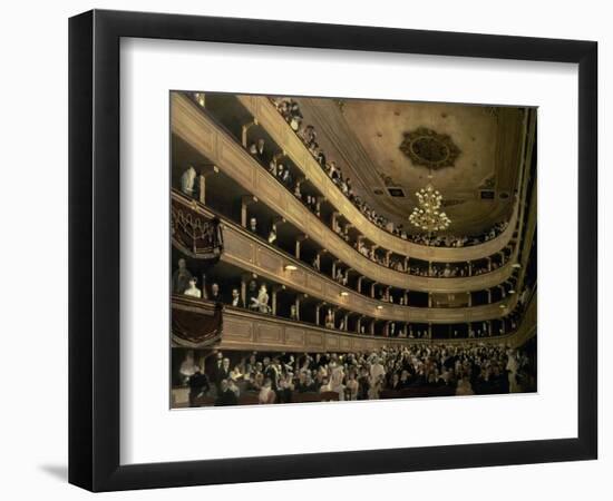 The Auditorium of the Old Castle Theatre, 1888-Gustav Klimt-Framed Giclee Print