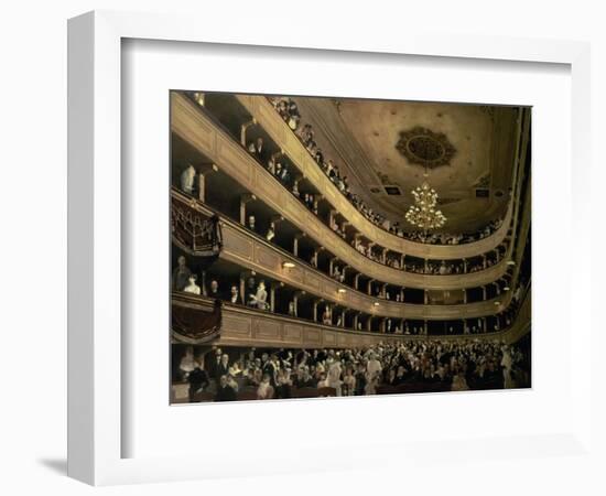 The Auditorium of the Old Castle Theatre, 1888-Gustav Klimt-Framed Giclee Print