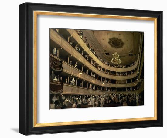 The Auditorium of the Old Castle Theatre, 1888-Gustav Klimt-Framed Giclee Print