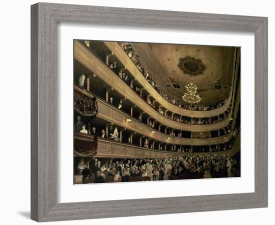 The Auditorium of the Old Castle Theatre, 1888-Gustav Klimt-Framed Giclee Print