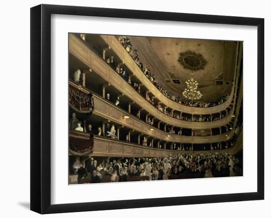 The Auditorium of the Old Castle Theatre, 1888-Gustav Klimt-Framed Giclee Print