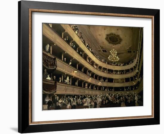 The Auditorium of the Old Castle Theatre, 1888-Gustav Klimt-Framed Giclee Print