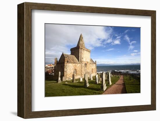 The Auld Kirk and Kirkyard on the Fife Coast at St. Monans, Fife, Scotland, United Kingdom, Europe-Mark Sunderland-Framed Photographic Print