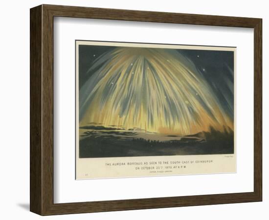 The Aurora Borealis as Seen to the South-East of Edinburgh-null-Framed Giclee Print