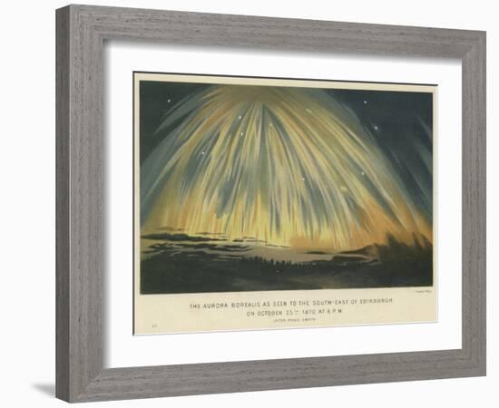 The Aurora Borealis as Seen to the South-East of Edinburgh-null-Framed Giclee Print