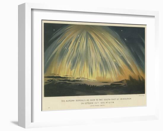 The Aurora Borealis as Seen to the South-East of Edinburgh-null-Framed Giclee Print